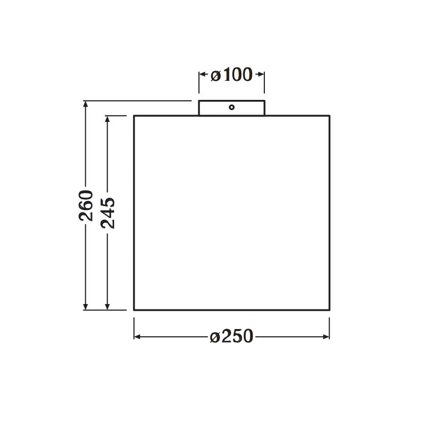 Ledvance - Stropna svjetiljka DECOR CARDBOARD 1xE27/15W/230V pr. 25 cm