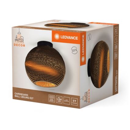Ledvance - Stropna svjetiljka DECOR CARDBOARD 1xE27/15W/230V pr. 26 cm