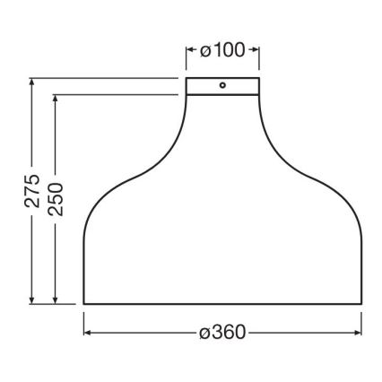 Ledvance - Stropna svjetiljka DECOR CARDBOARD 1xE27/15W/230V pr. 36 cm