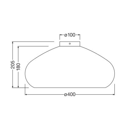 Ledvance - Stropna svjetiljka DECOR CARDBOARD 1xE27/15W/230V pr. 40 cm
