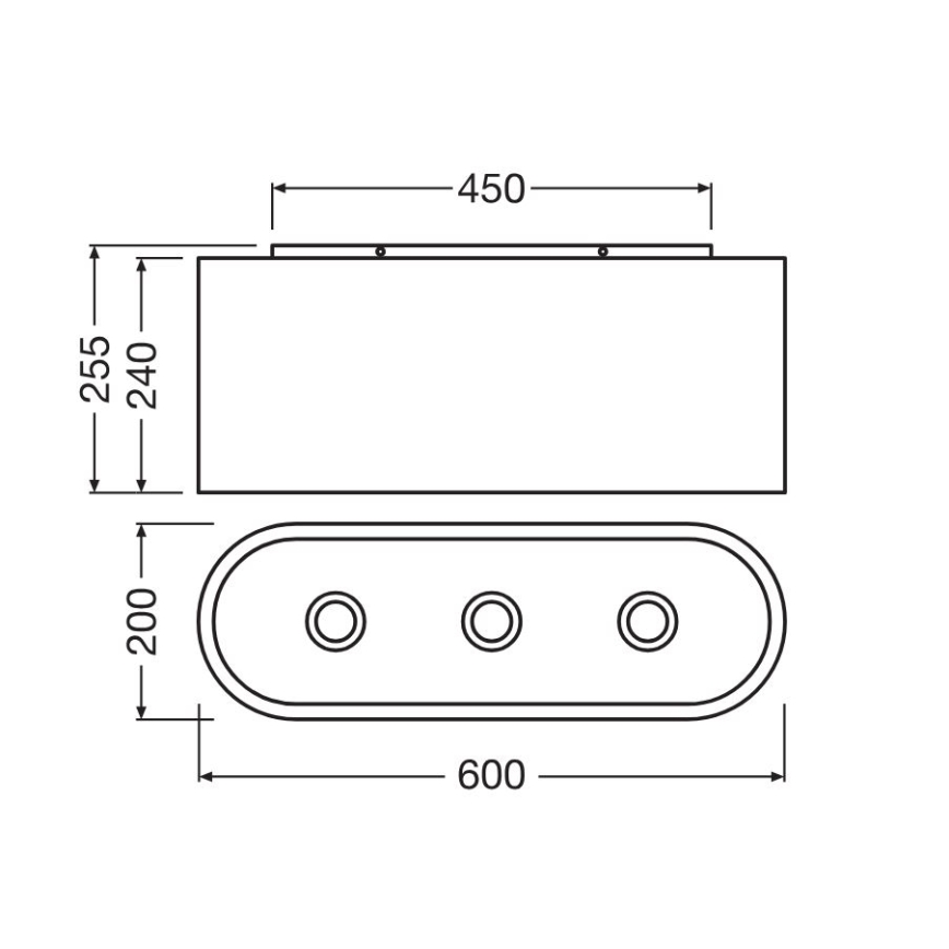 Ledvance - Stropna svjetiljka DECOR CARDBOARD 3xE27/15W/230V