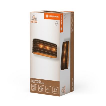 Ledvance - Stropna svjetiljka DECOR CARDBOARD 3xE27/15W/230V