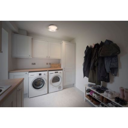 Ledvance - Stropna svjetiljka ORBIS MILAN 2xE27/10W/230V srebrna