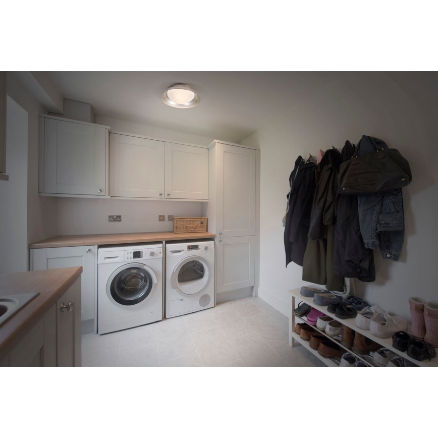 Ledvance - Stropna svjetiljka ORBIS MILAN 2xE27/10W/230V srebrna
