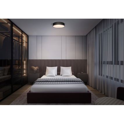 Ledvance - Stropna svjetiljka ORBIS PARIS 1xE27/25W/230V crna