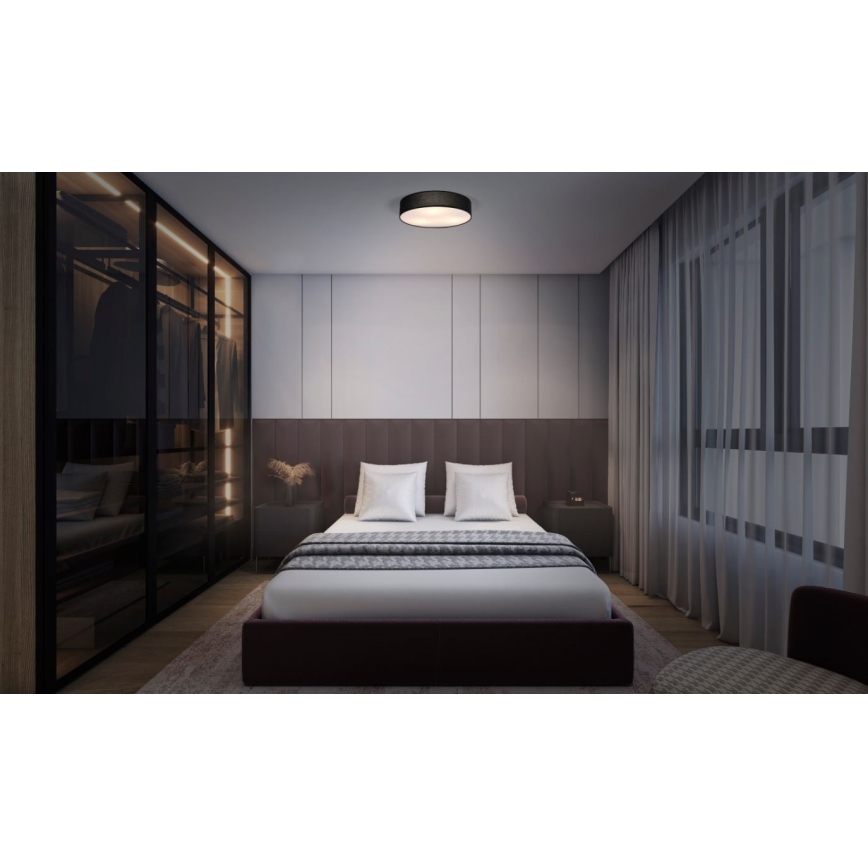 Ledvance - Stropna svjetiljka ORBIS PARIS 2xE27/25W/230V crna