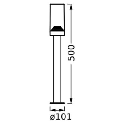 Ledvance - Vanjska lampa AMBER 1xE27/20W/230V IP44