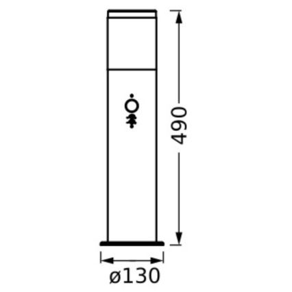 Ledvance - Vanjska lampa sa senzorom EBRO 1xE27/20W/230V IP44