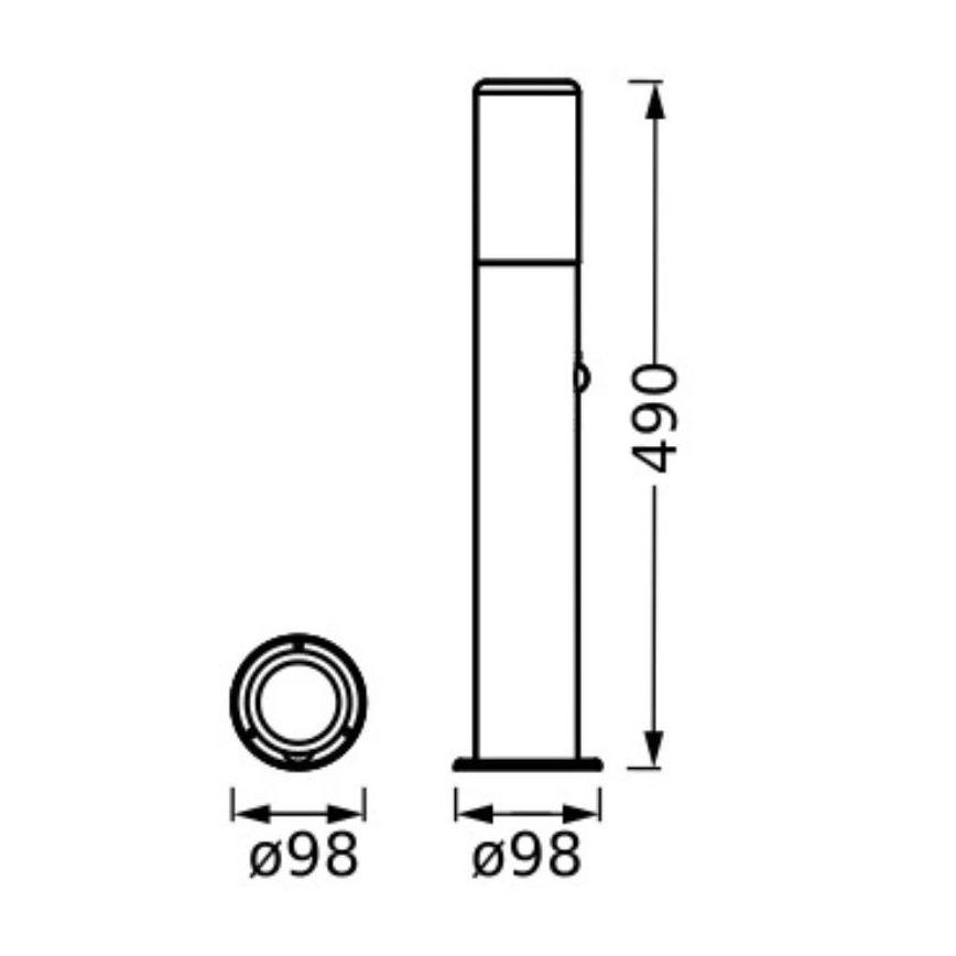 Ledvance - Vanjska lampa sa senzorom FIGO CYLINDER 1xE27/20W/230V IP44