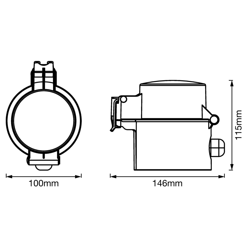 Ledvance - Vanjska pametna utičnica SMART+ PLUG SCHUKO 3680W IP44 Wi-Fi