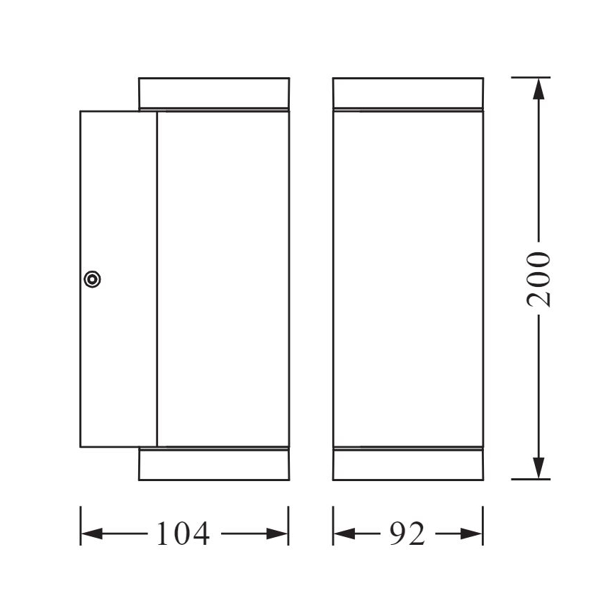 Ledvance - Vanjska zidna svjetiljka BEAM 2xGU10/35W/230V IP44