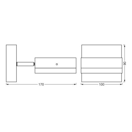 Ledvance - Vanjska zidna svjetiljka ENDURA CLASSIC 1xGX53/12W/230V IP44