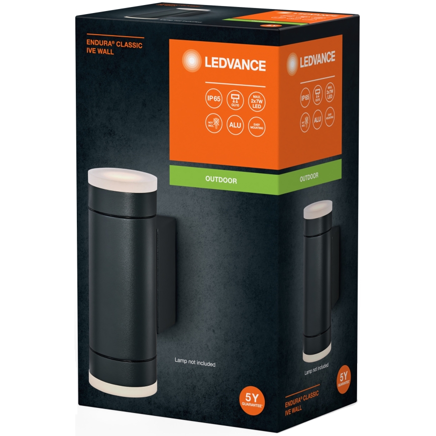 Ledvance - Vanjska zidna svjetiljka IVE 2xGU10/35W/230V IP65