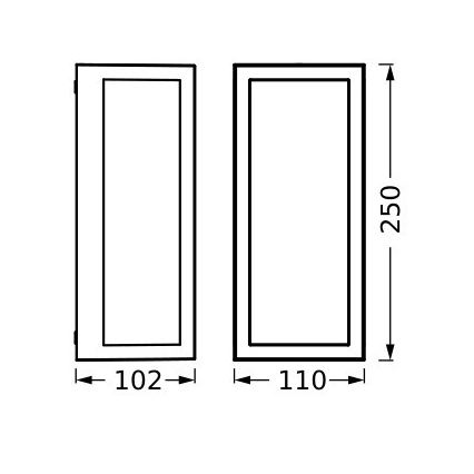 Ledvance - Vanjska zidna svjetiljka RADO 1xE27/18W/230V IP65