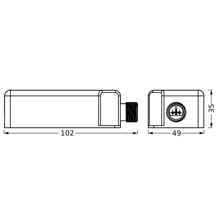 Ledvance - Vanjski adapter za struju ENDURA 24W/12V IP67