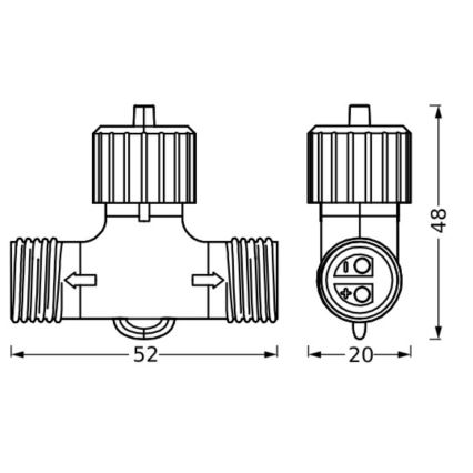 Ledvance - Vanjski konektor ENDURA 24W/12V IP67