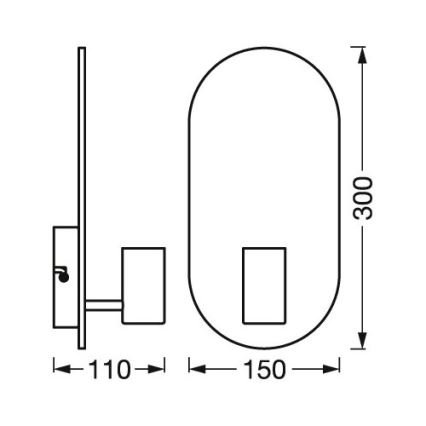 Ledvance - Zidna svjetiljka DECOR WOOD 1xE27/8W/230V