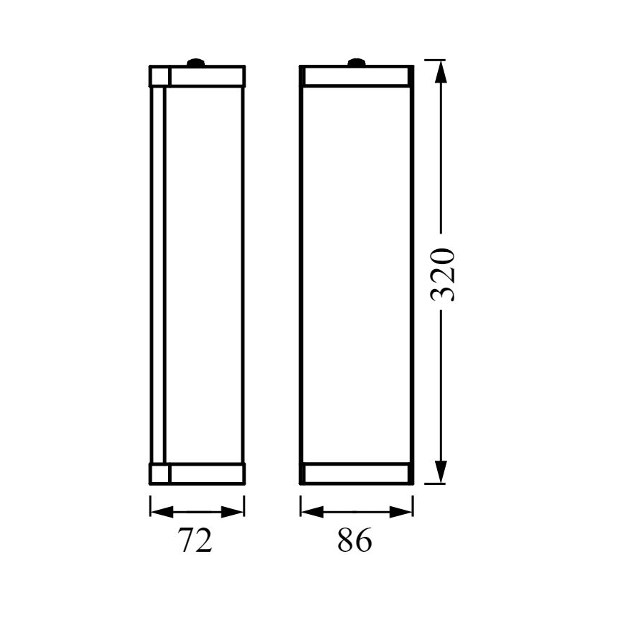 Ledvance - Zidna svjetiljka za kupaonicu BATHROOM CLASSIC 2xE14/12W/230V IP44