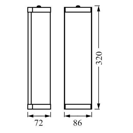 Ledvance - Zidna svjetiljka za kupaonicu BATHROOM CLASSIC 2xE14/12W/230V IP44