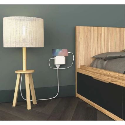 Legrand 049401 - Razdjelna utičnica 2U Tip C + USB-A + USB-C bijela
