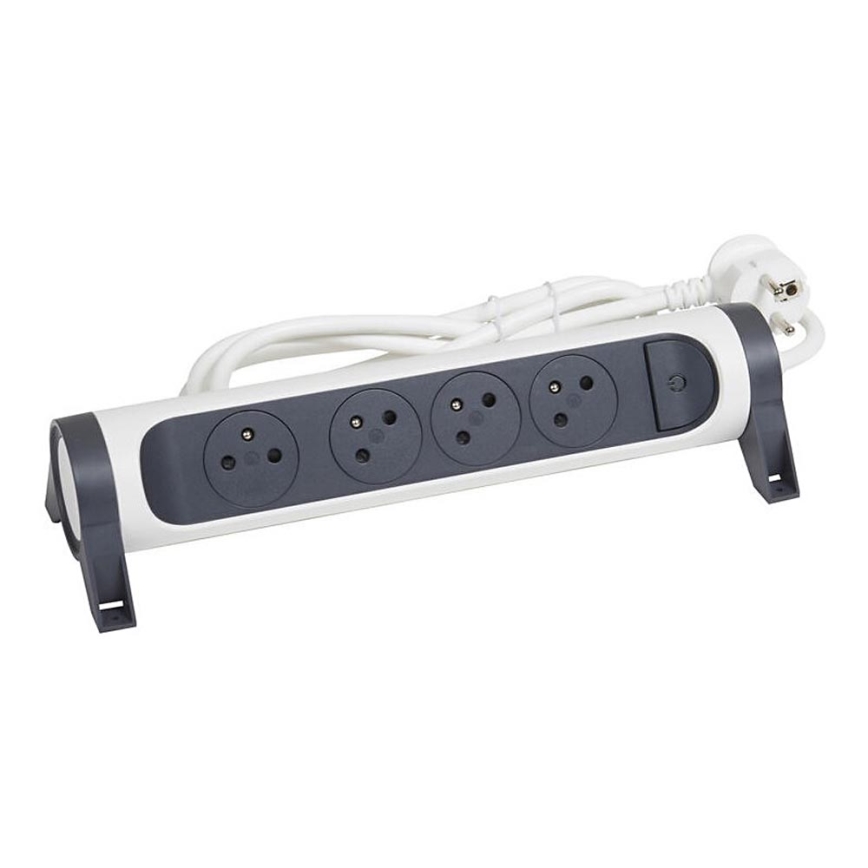 Legrand 049459 - Produžni kabel s prekidačem 4U Tip E 3m