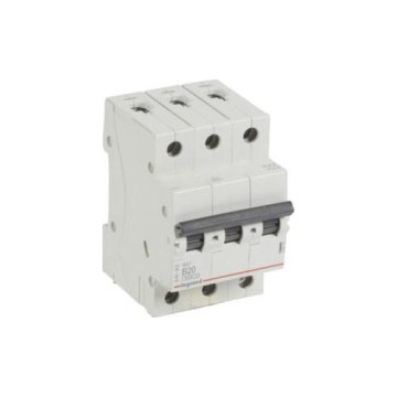 Legrand - 3-fazni automatski osigurač RX3 3P B 20A 6000A