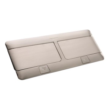 Legrand 54023 - Okvir za utičnice za ploču stola POP-UP 2x4M nehrđajući čelik