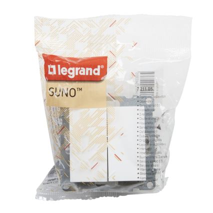 Legrand - Dvostruki prekidač bez okvira br. 5 SUNO bijela