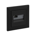 Legrand - Ethernet utičnica RJ45 s okvirom SUNO crna