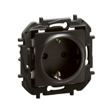 Legrand - Kućna SCHUKO utičnica 250V/16A NILOE crna