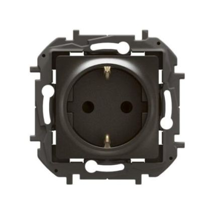 Legrand - Kućna SCHUKO utičnica 250V/16A NILOE crna