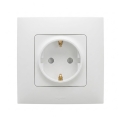 Legrand - kućna SCHUKO utičnica s okvirom NILOE 250V bijela