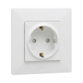 Legrand - Kućna SCHUKO utičnica s okvirom NILOE STEP 250V bijela