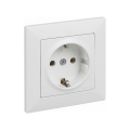 Legrand - Kućna SCHUKO utičnica s okvirom SUNO 250V bijela