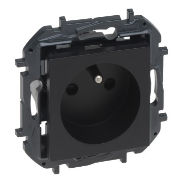 Legrand - Kućna utičnica bez okvira 250V/16A NILOE STEP crna