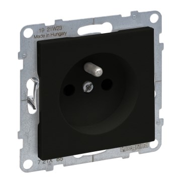 Legrand - Kućna utičnica bez okvira 250V/16A SUNO crna