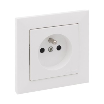 Legrand - Kućna utičnica s okvirom SUNO 250V bijela