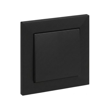 Legrand - Prekidač za stubište č. 6 s okvirom SUNO crni