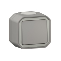 Legrand - Stubišni prekidač br. 6 PLEXO IP55 sivi
