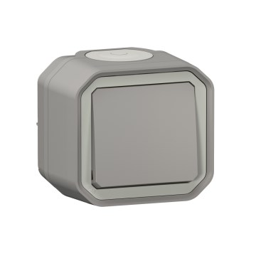 Legrand - Stubišni prekidač br. 6 PLEXO IP55 sivi