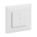 Legrand - Upravljač za žaluzine s okvirom NILOE STEP bijeli