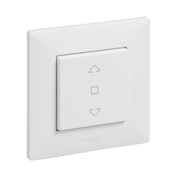 Legrand - Upravljač za žaluzine s okvirom NILOE STEP bijeli