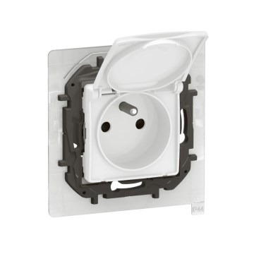 Legrand - Vanjska kućna utičnica bez okvira 250V/16A NILOE IP44 bijela