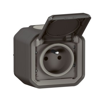 Legrand - Vanjska utičnica 250V/16A PLEXO IP55 antracit