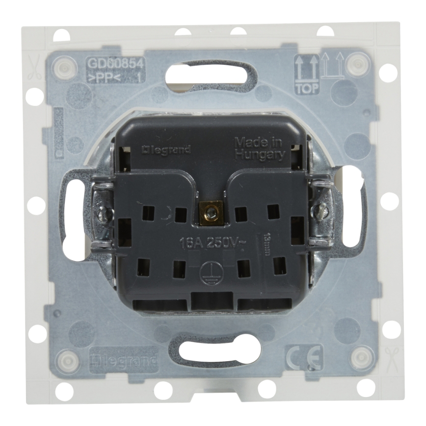 Legrand - Vanjska utičnica bez okvira 250V/16A NILOE STEP IP44 bijela