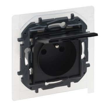 Legrand - Vanjska utičnica bez okvira 250V/16A NILOE STEP IP44 crna