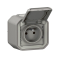 Legrand - Vanjska utičnica PLEXO 250V IP55 siva