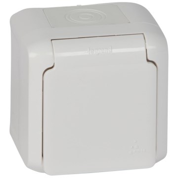 Legrand - Vanjska zidna utičnica 250V/16A FORIX IP44 bijela