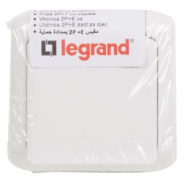 Legrand - Zidna kućna utičnica 250V/16A FORIX IP44 bijela