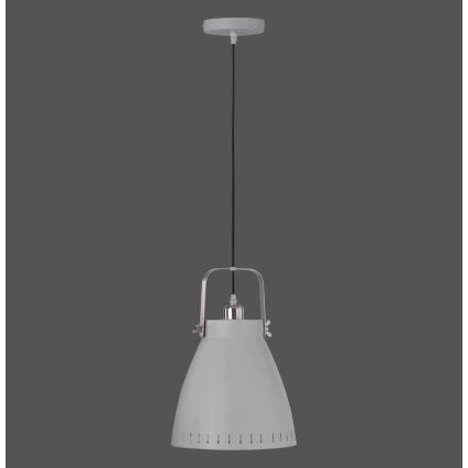 Leuchten Direkt 11059-15 - Luster na sajli EVA 1xE27/60W/230V pr. 21,5 cm siva